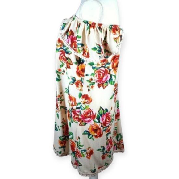 CHELSEA & VIOLET OFF THE SHOULDER CREAM PINK FLORAL DRESS SZ.XS EUC - Picture 5 of 9